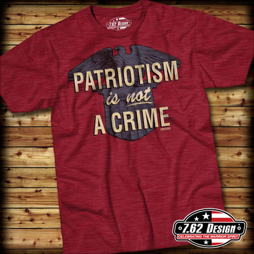 Футболка 7.62 Design - Patriotism is not a Crime - Scarlet