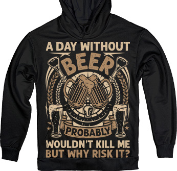 A Day Without Beer in Black
