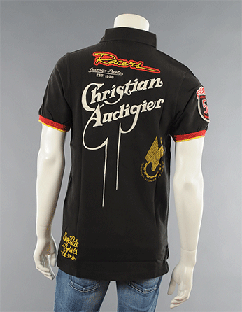 Мужская футболка поло Christian Audigier - MS31GABI - Black