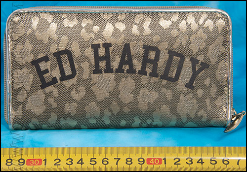 Ed Hardy - Коллекция ВЕСНА 2012 - Кошелёк женский - Animalia - Zip Wa - Gold