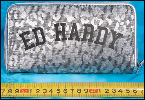 Ed Hardy - Коллекция ВЕСНА 2012 - Кошелёк женский - Animalia - Zip Wa - Silver