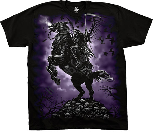 Футболка Liquid Blue - Dark Fantasy Black T - Shirt - Death Rider