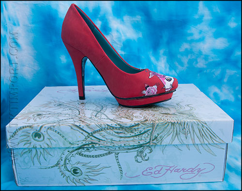 Ed Hardy - Коллекция ВЕСНА 2012 - Туфли женские - Dirty Gold - Red