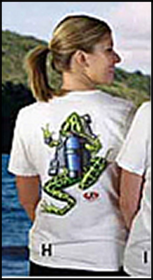Amphibious -   - Cuba Frog backprint with Pewter A-O Logo Front Print