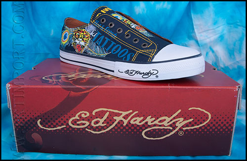 Ed Hardy - Коллекция ВЕСНА 2012 - Кеды мужские - Lowrise 100 Shoes - Navy