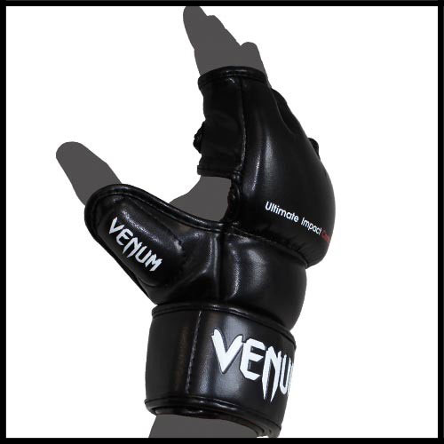 Venum - Экипировка - Impact MMA Gloves - Skintex Leather - Black