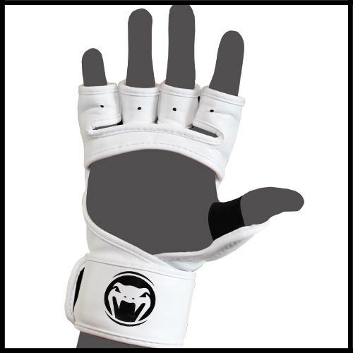 Venum - Экипировка - Impact MMA Gloves - Skintex Leather - White