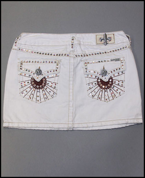 Laguna Beach - Юбка - Womens Corona Del Mar White Mini Skirt (с кристаллами 2G - 288 кристалла)