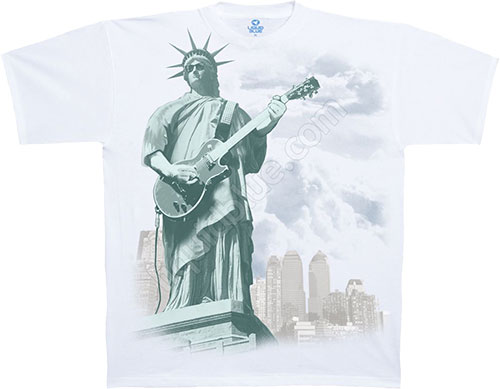 Футболка Liquid Blue - Americana - Athletic T-Shirt - Liberty Rock