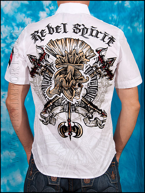 Rebel Spirit - Мужская рубашка - SSW121284 - WHITE