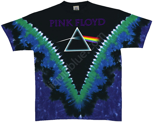 Футболка Liquid Blue - Dark Side Vdye - Pink Floyd Tie-Dye T-Shirt
