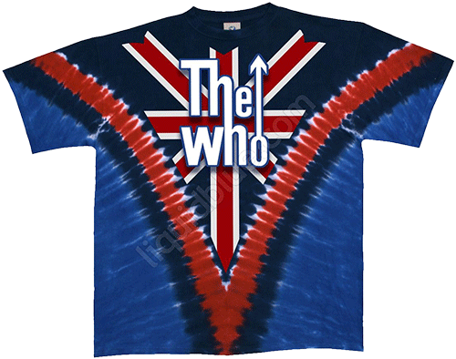 Футболка Liquid Blue - Long Live Rock - The Who Tie-Dye T-Shirt