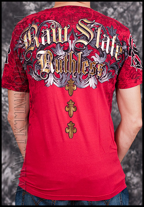 Футболка мужская Raw State Robbie Lawler Dirty Red