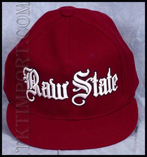 Raw State - Кепка - WHITE LOGO - CARDINAL RED