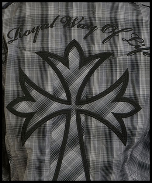 Rebel Spirit - Мужская рубашка - LSW110707-GREY - 100% хлопок стрейч