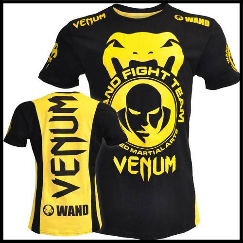 Venum - Футболка - Wand Team - Shockwave Tee - Black Yellow