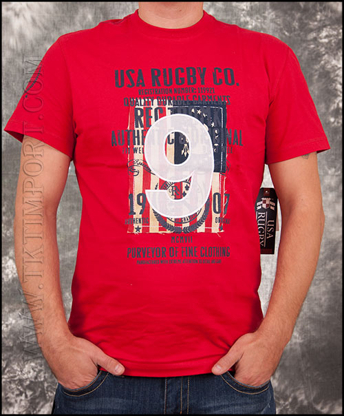 USA Rugby -  Футболка мужская - GB121107- Red