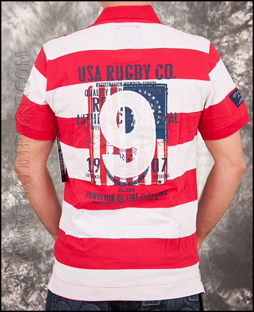 USA Rugby -  Футболка Мужская Поло - GB121210 - Red