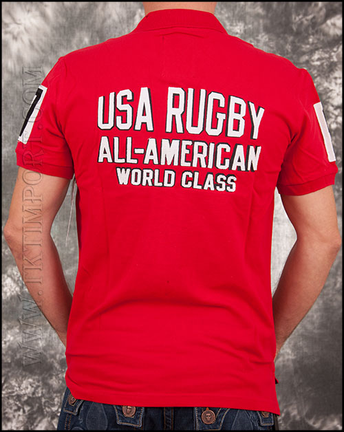 USA Rugby -  Футболка Мужская Поло - GB122207 - Red