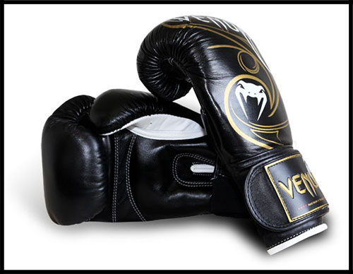 Venum - Экипировка - Wave - Boxing Gloves - Black Gold