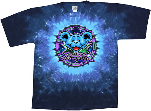 Футболка Liquid Blue - Zodiac Bear - Grateful Dead Tie-Dye T - Shirt