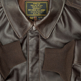 Куртка мужская удлиненная WWII Government Issue A-2 in Mahogany Cockpit USA