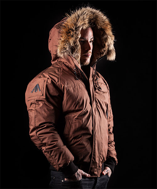 Arctic North - Куртка Мужская - Пуховик - Saint Sauveur - AN370M - Brown